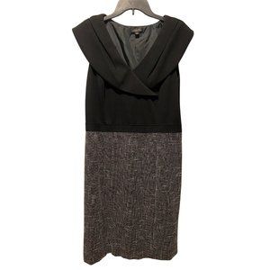 Tahari tweed black dress size 12